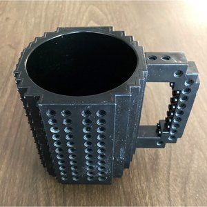 Think Geek Black Build-On Coffee Cup Mug Off Brand Lego
